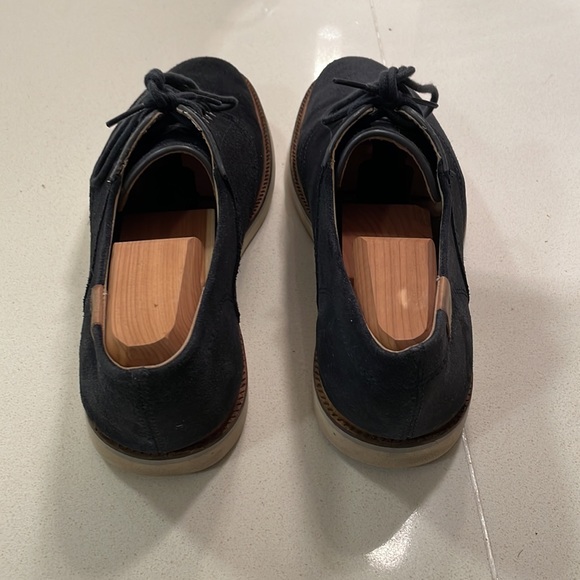 Suede Navy Oxfords - Picture 4 of 6